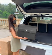 Thumbnail for Foldable Car Trunk Organizer With 3 Compartments For Toyota Honda Suzuki Kia Hyundai & More Brands