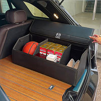 Thumbnail for Foldable Car Trunk Organizer With 2 Compartments For Toyota Honda Suzuki Kia Hyundai & More Brands