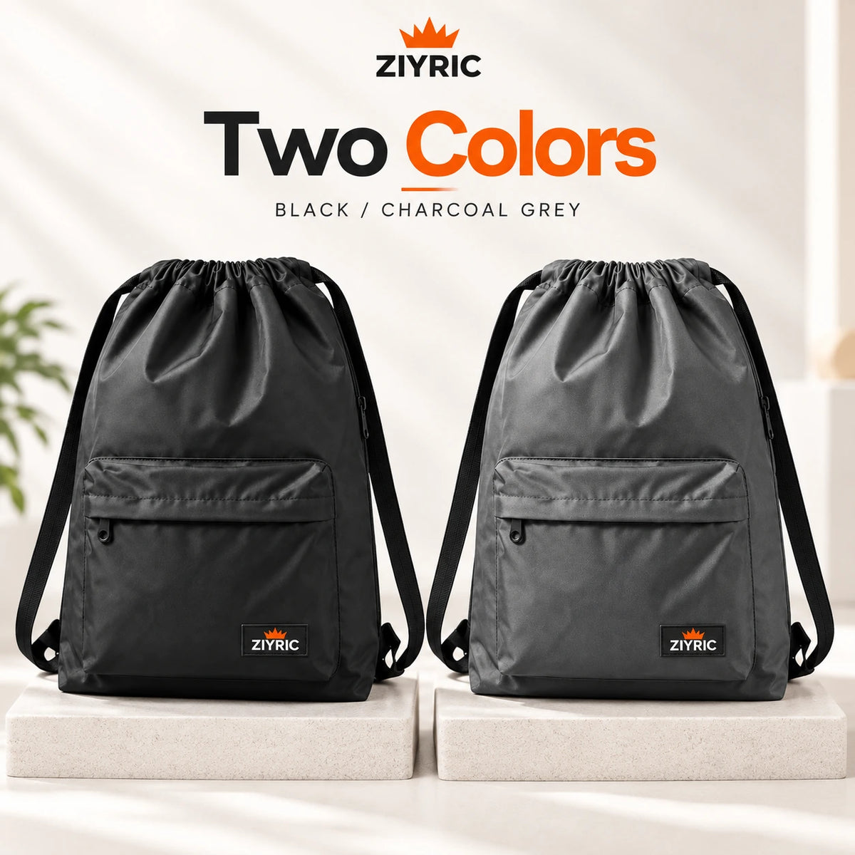 ZIYRIC Unisex Drawsting Backpack