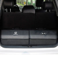 Thumbnail for Foldable Car Trunk Organizer With 2 Compartments For Toyota Honda Suzuki Kia Hyundai & More Brands
