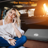 Thumbnail for Foldable Car Trunk Organizer With 2 Compartments For Toyota Honda Suzuki Kia Hyundai & More Brands