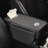 Thumbnail for Car Armrest Cushion With Tissue Box & Storage Pocket For Toyota Honda Suzuki Kia Hyundai & More