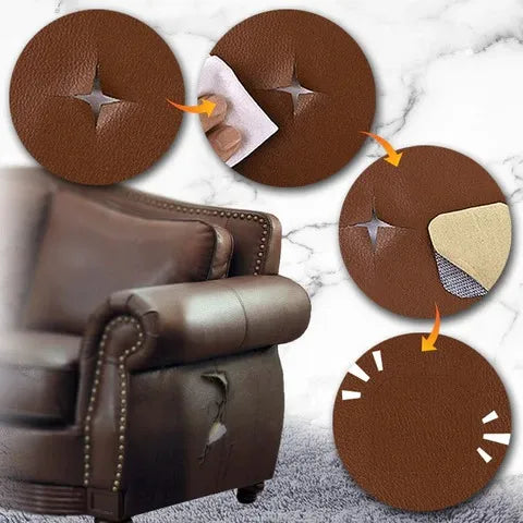 Premium Self Adhesive Leather Repair Sticker Brown