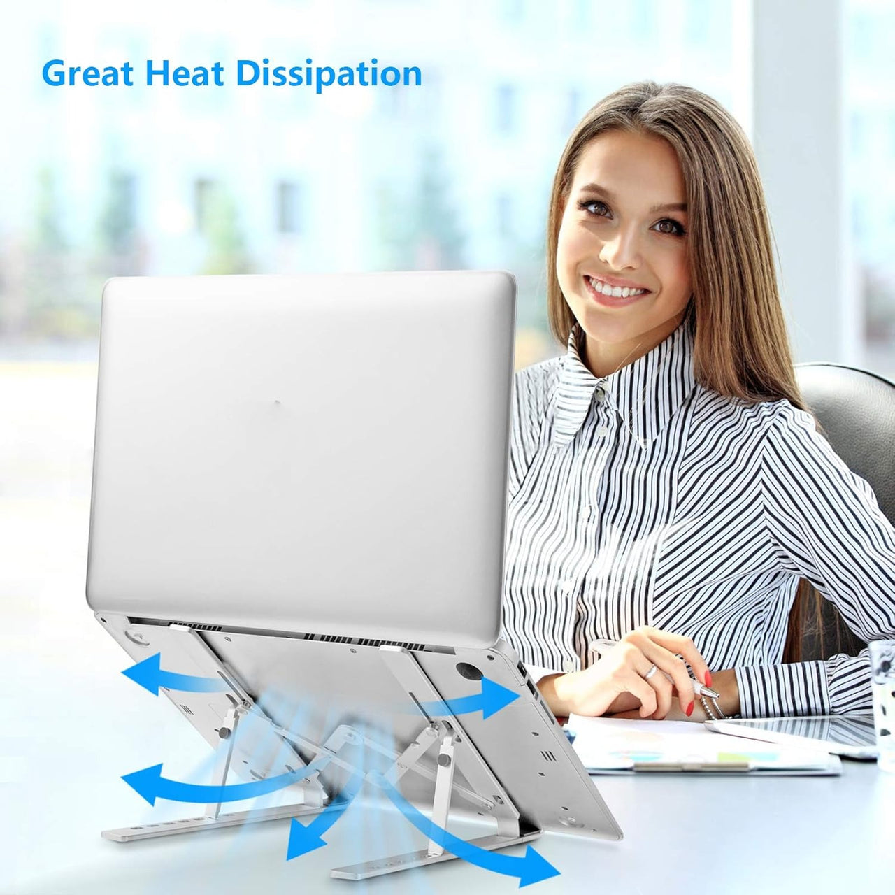 Folding Adjustable Aluminum Laptop Stand