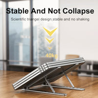 Thumbnail for Folding Adjustable Aluminum Laptop Stand