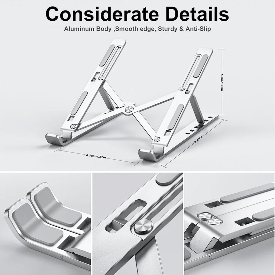 Folding Adjustable Aluminum Laptop Stand