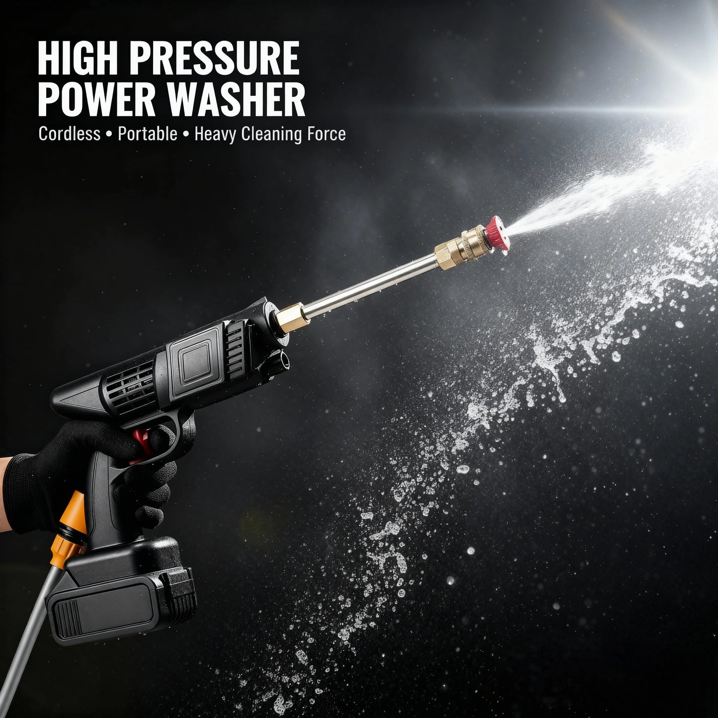 Cordless High Pressure Water Cleaner Washer Spray 02 Battery Included