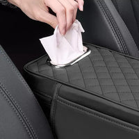 Thumbnail for Car Armrest Cushion With Tissue Box & Storage Pocket For Toyota Honda Suzuki Kia Hyundai & More