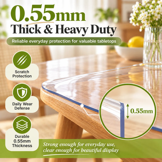 Transparent Waterproof Table & Furniture Protection Sheet