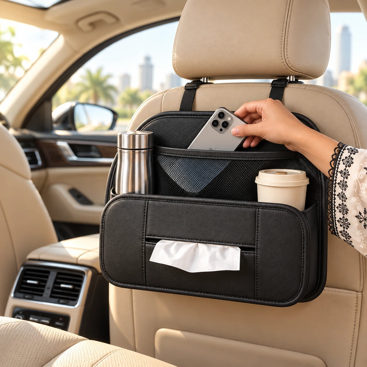 Car Backseat Hanging Storage Organizer