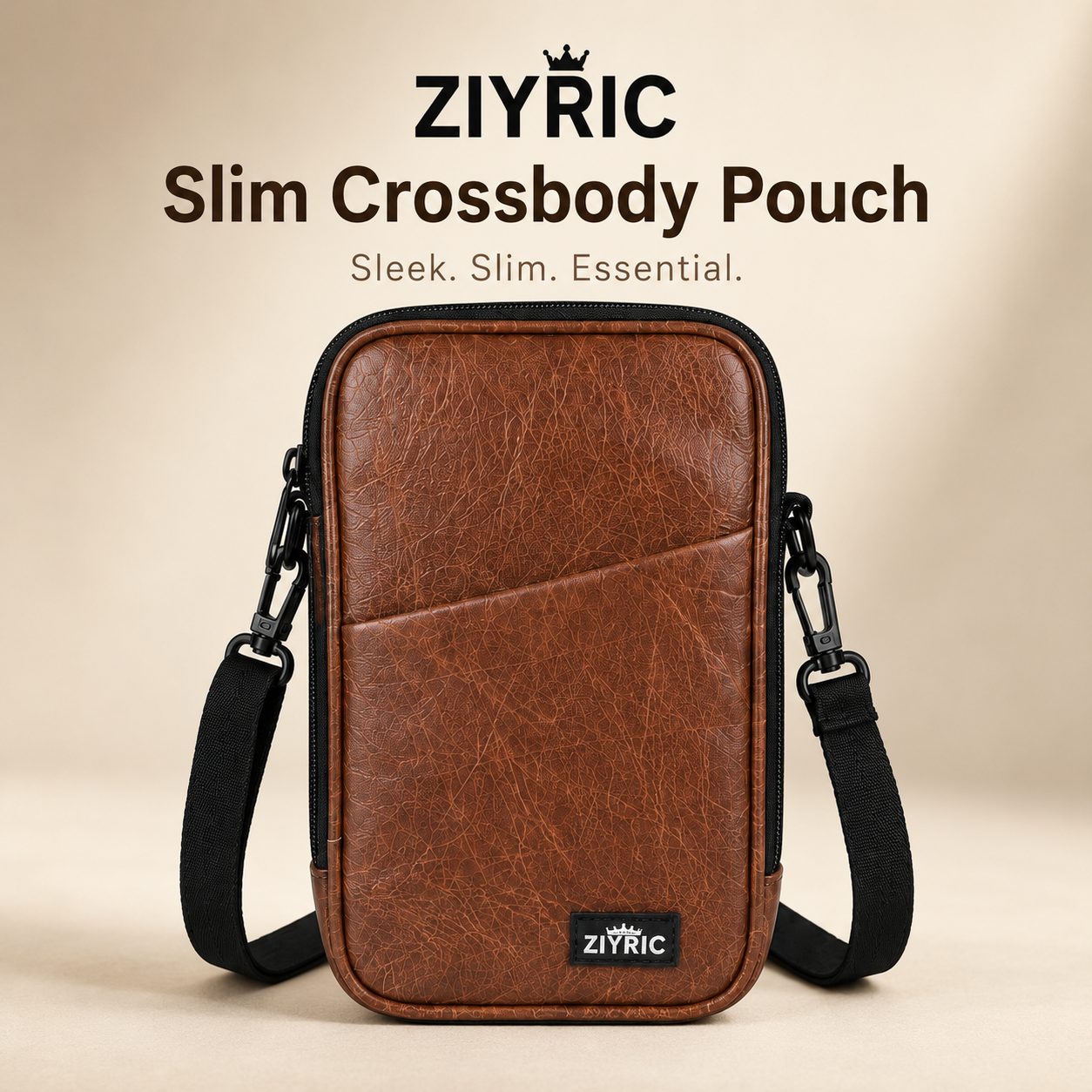 Ziyric Travel Mate Passport Pouch Bag Genuine Leather