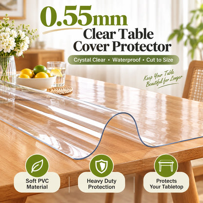 Transparent Waterproof Table & Furniture Protection Sheet