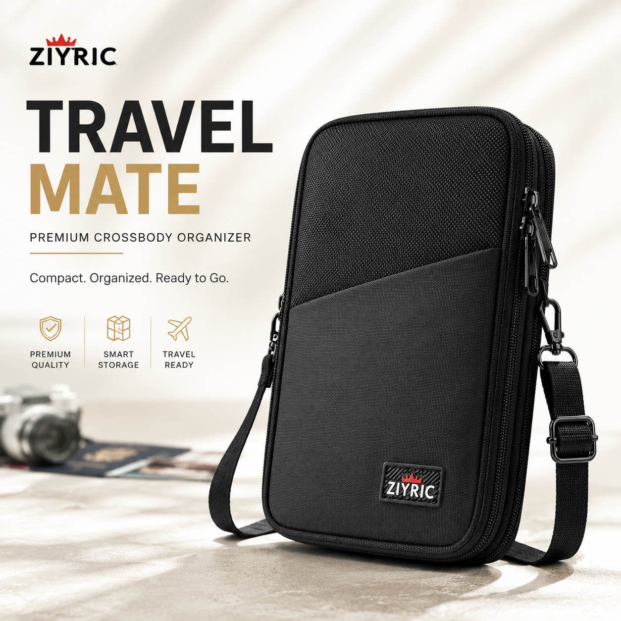 Ziyric Travel Mate Passport Pouch Bag