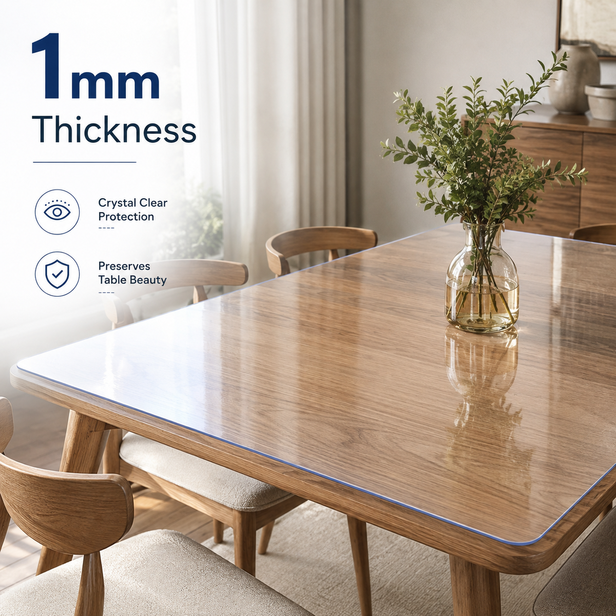 Transparent Protective & Waterproof Sheet 1mm Thickness