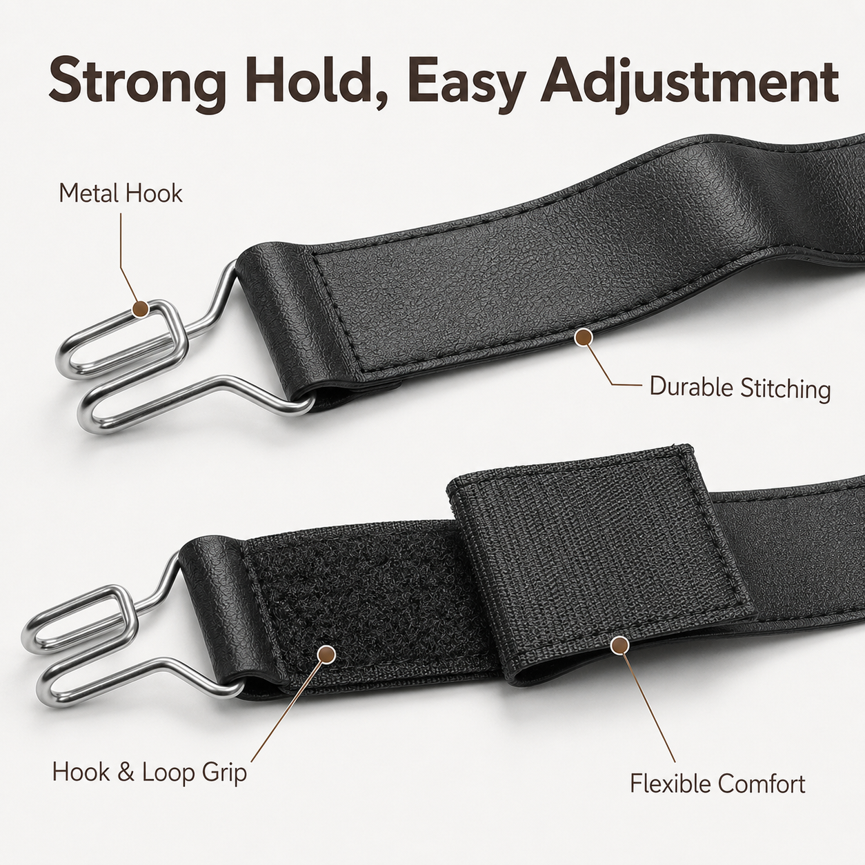 Premium Elastic Waist Buckle (1 Pair - 2 Pieces)