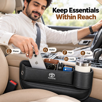 Multi Function Car Seat Gap Storage Box For Toyota, Suzuki, Honda, Kia, Hyundai & More