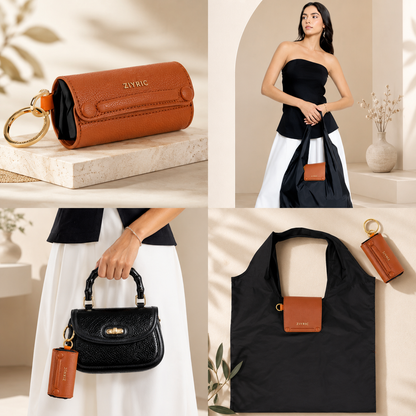 Foldable Keychain Tote Bag