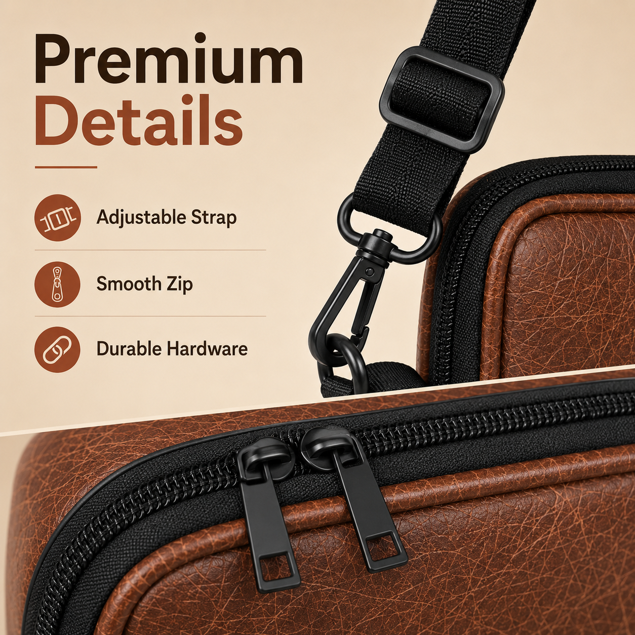 Ziyric Travel Mate Passport Pouch Bag Genuine Leather