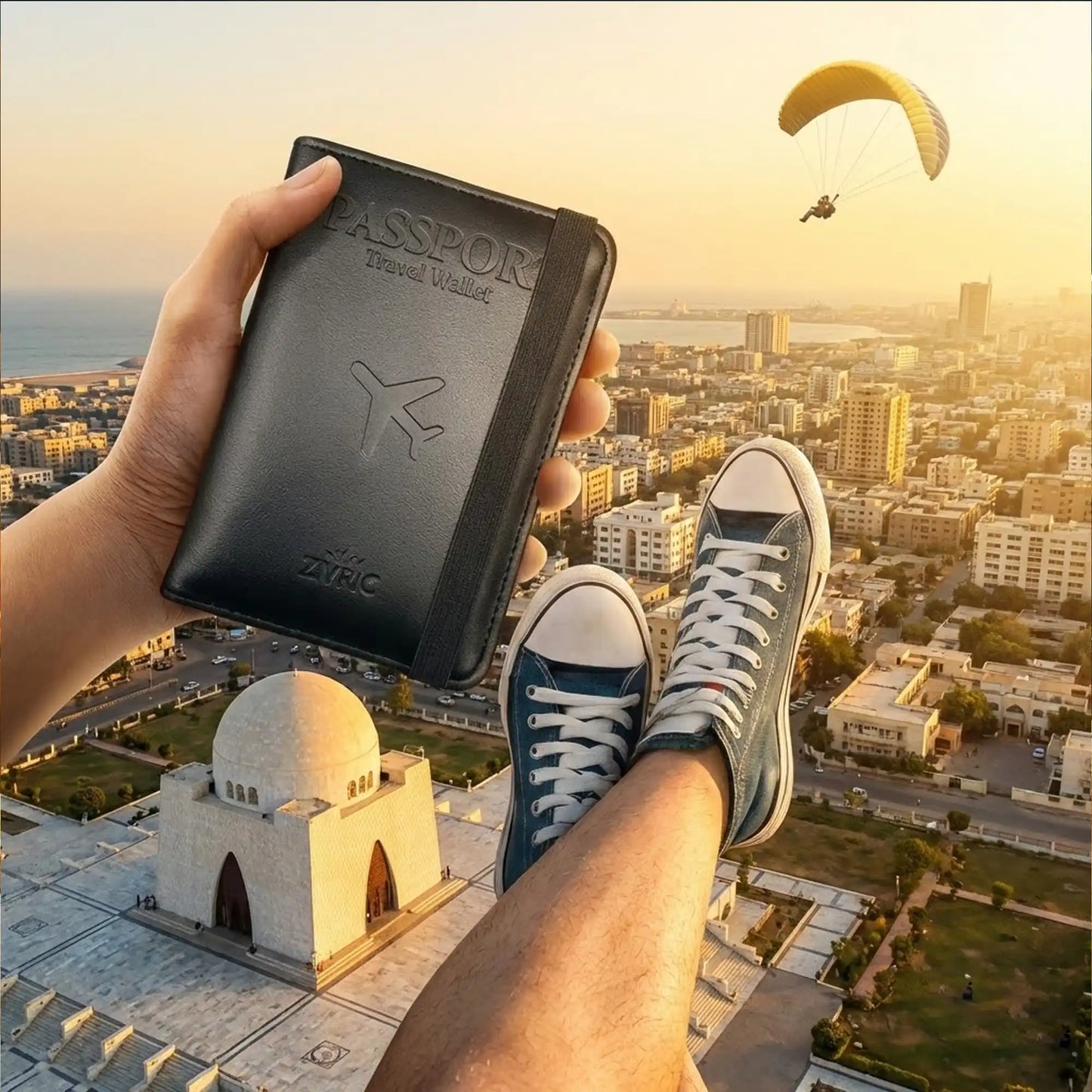 Ziyric Portable travel passport holder