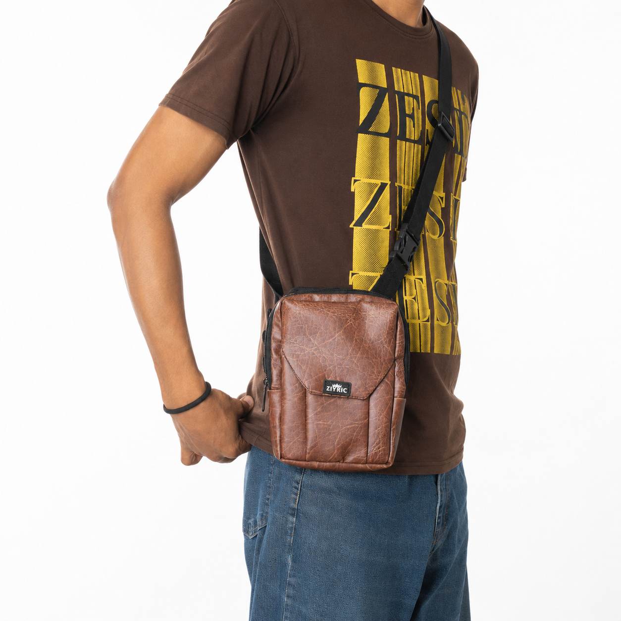 Ziyric Crossbody Shoulder Bag- Genuine Leather