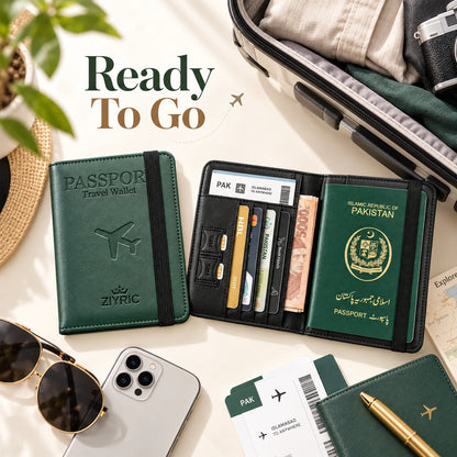Ziyric Portable travel passport holder