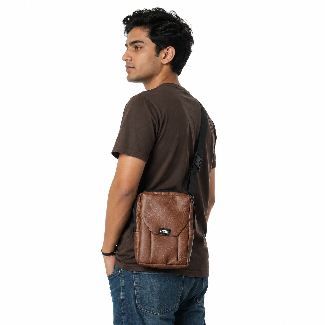 Ziyric Crossbody Shoulder Bag- Genuine Leather