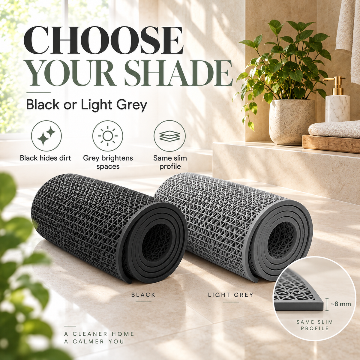 Non-Slip Drainage PVC Mat