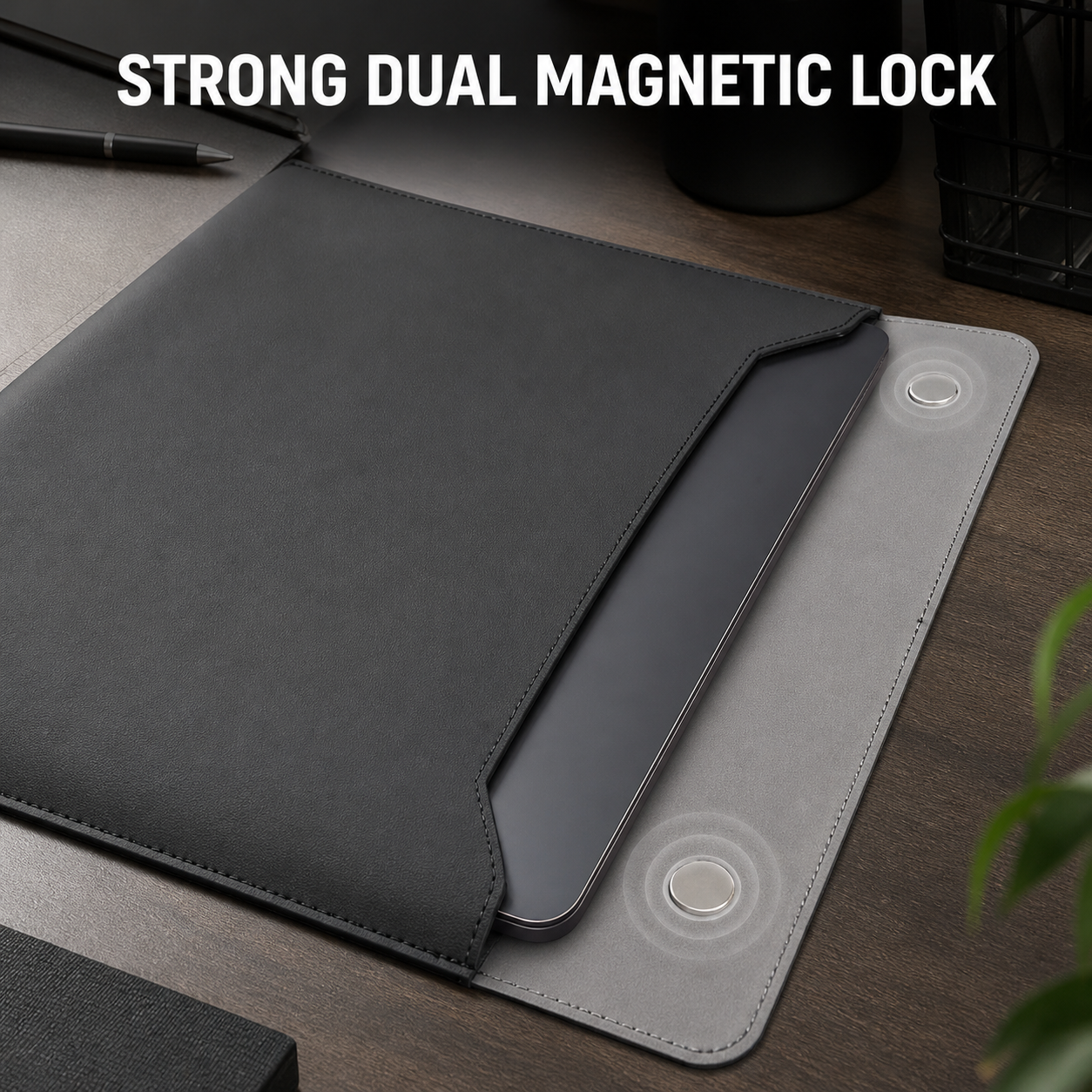 Professional PU Leather Laptop Sleeve