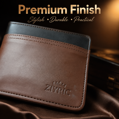 ZIYRIC Premium Leather Passport Holder & Wallet