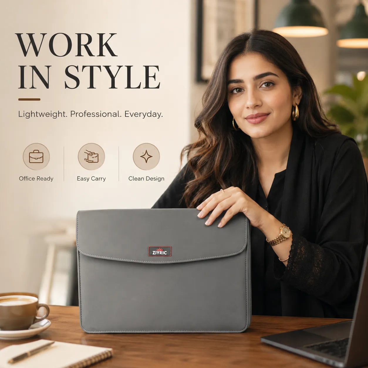 Professional PU Leather Laptop Sleeve