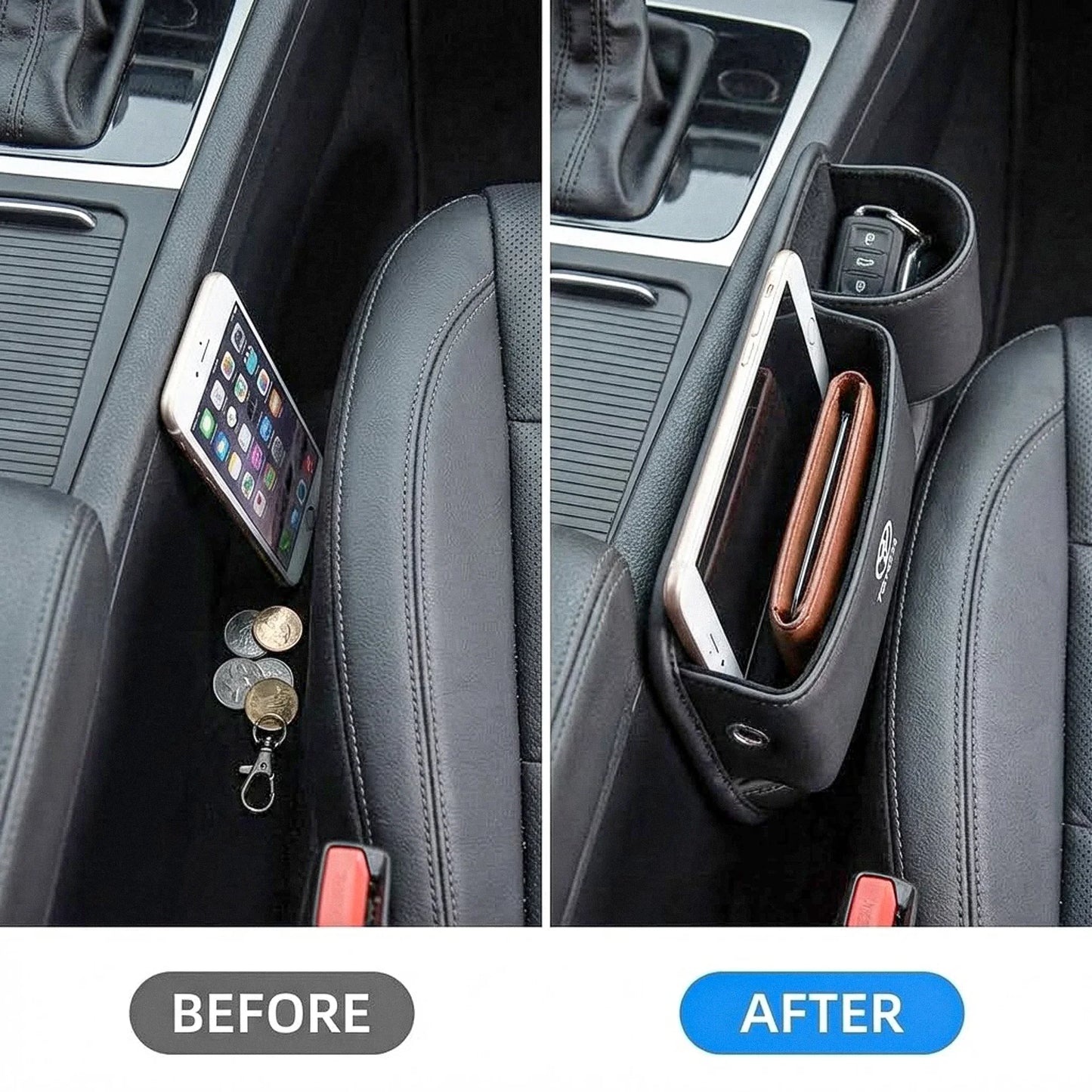 Multi Function Car Seat Gap Storage Box For Toyota, Suzuki, Honda, Kia, Hyundai & More