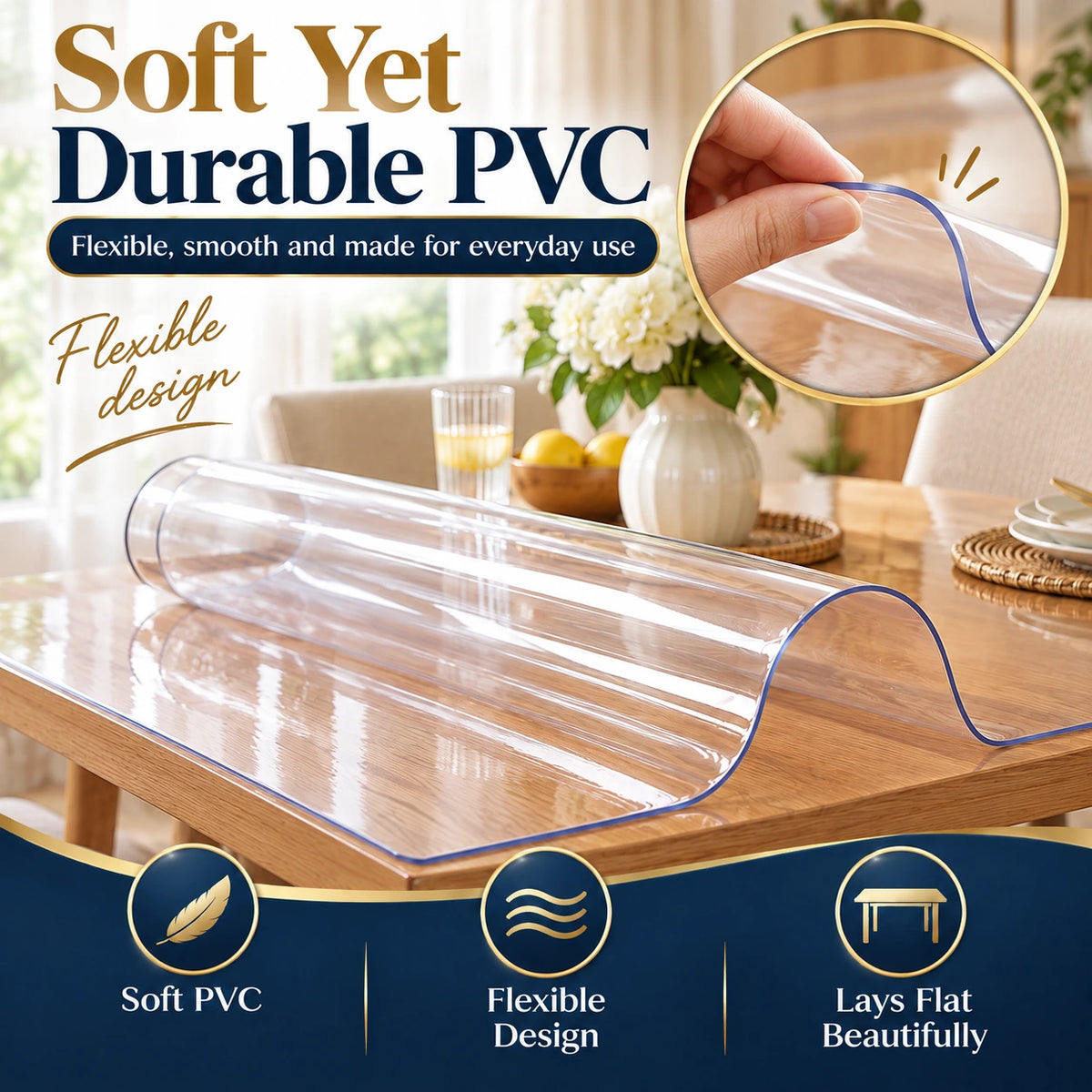 Transparent Protective & Waterproof Sheet 1mm Thickness