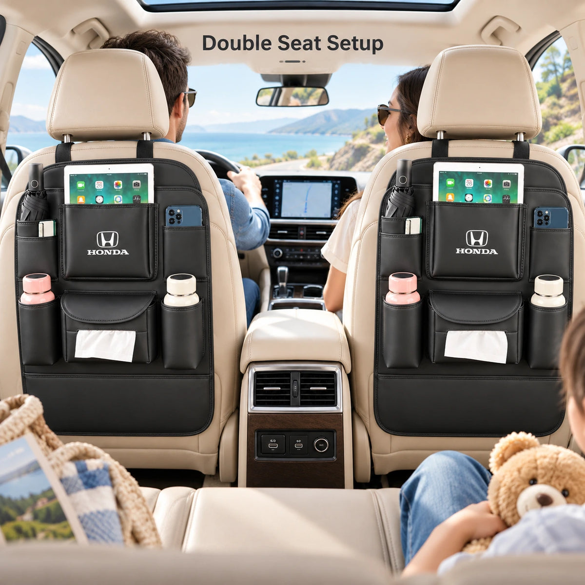 Multi Function Car Back Seat Organizer For Toyota Honda Suzuki Kia Hyundai & More
