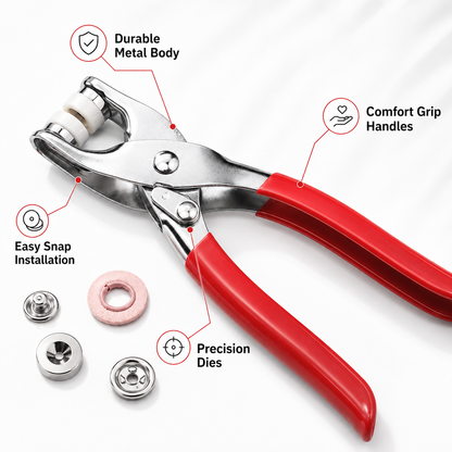 Tich button clipper with set of 30 Buttons