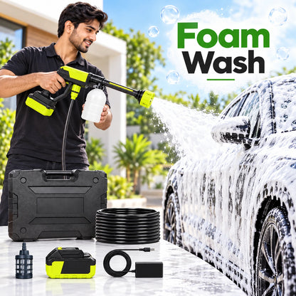 Portable Cordless High Pressure Washer Gun  Rechargeable Car & Home Cleaning Machine