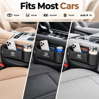 Multi Function Car Seat Gap Storage Box For Toyota, Suzuki, Honda, Kia, Hyundai & More