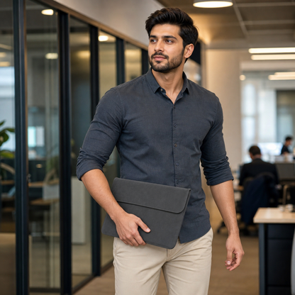 Professional PU Leather Laptop Sleeve