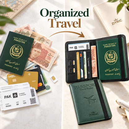Ziyric Portable travel passport holder