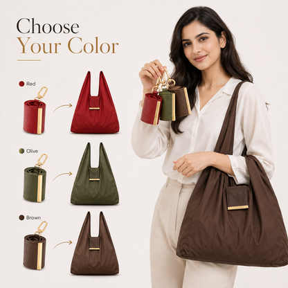 Foldable Keychain Tote Bag