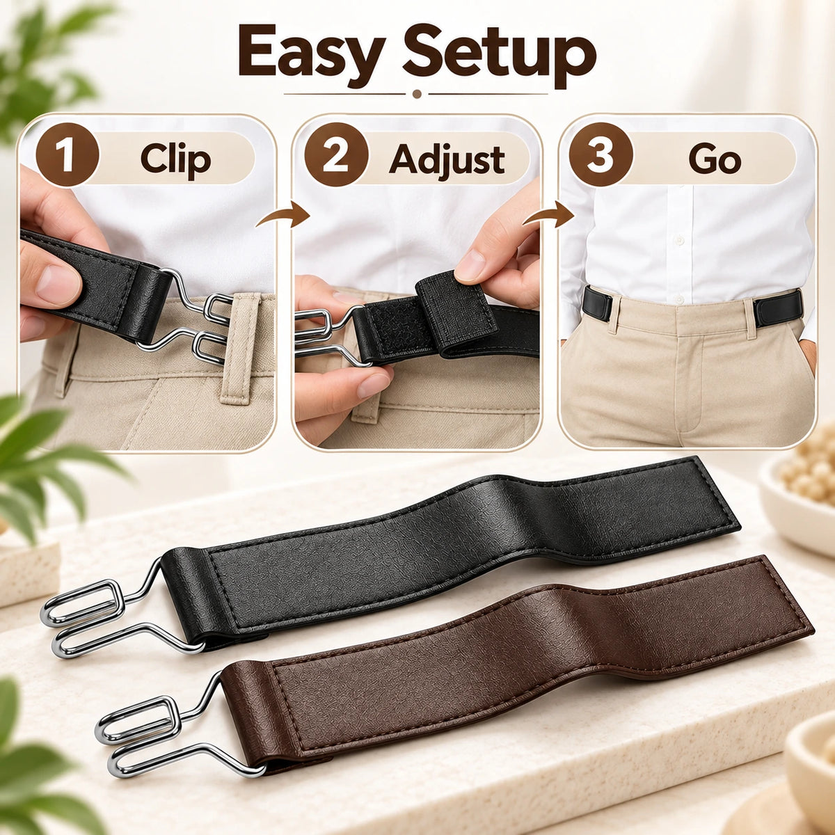 Premium Waist Buckle (1 Pair - 2 Pieces)