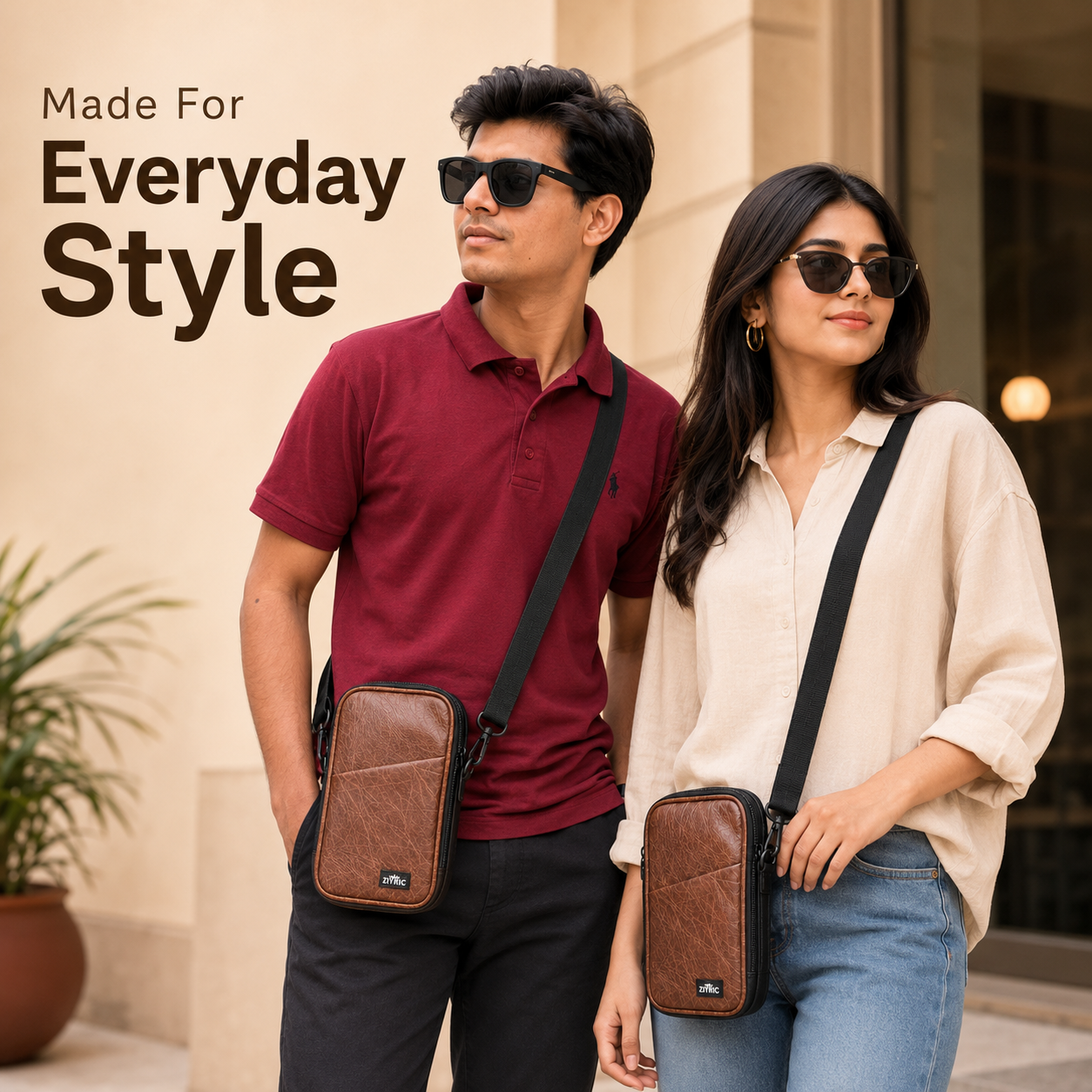 Ziyric Travel Mate Passport Pouch Bag Genuine Leather