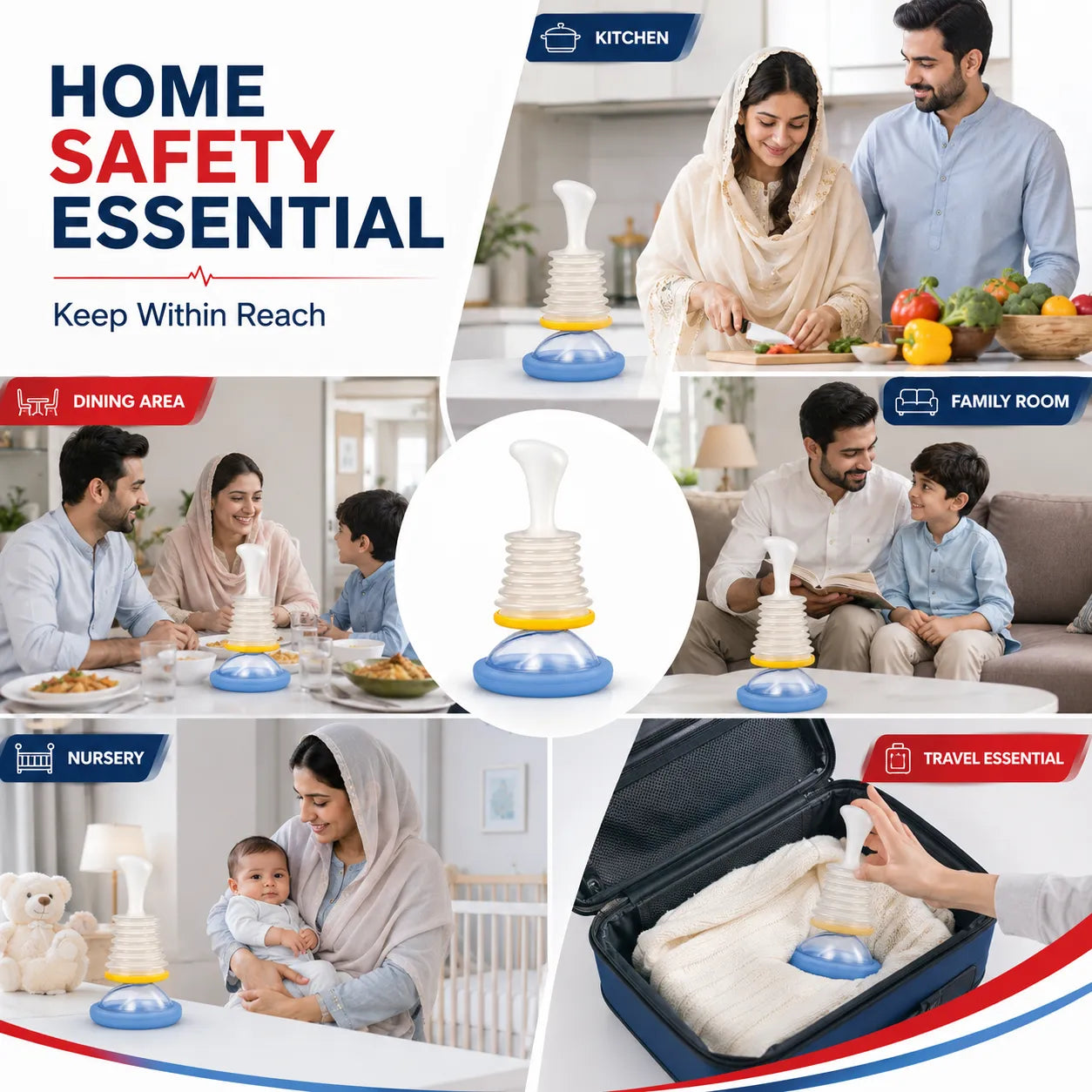 Portable Anti Choking Rescue Device Relief Kit