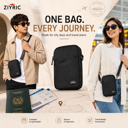 Ziyric Travel Mate Passport Pouch Bag