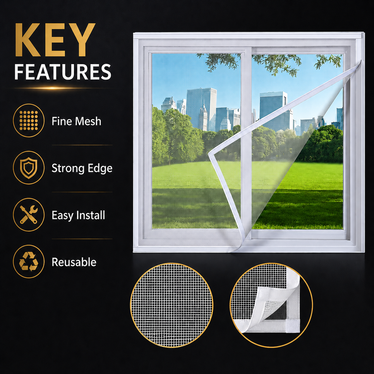 Anti-mosquito Window Curtain Garage Home