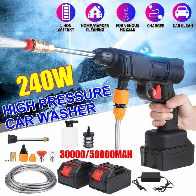 Cordless High Pressure Water Cleaner Washer Spray 02 Battery Included