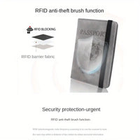 Thumbnail for Portable leather travel passport holder