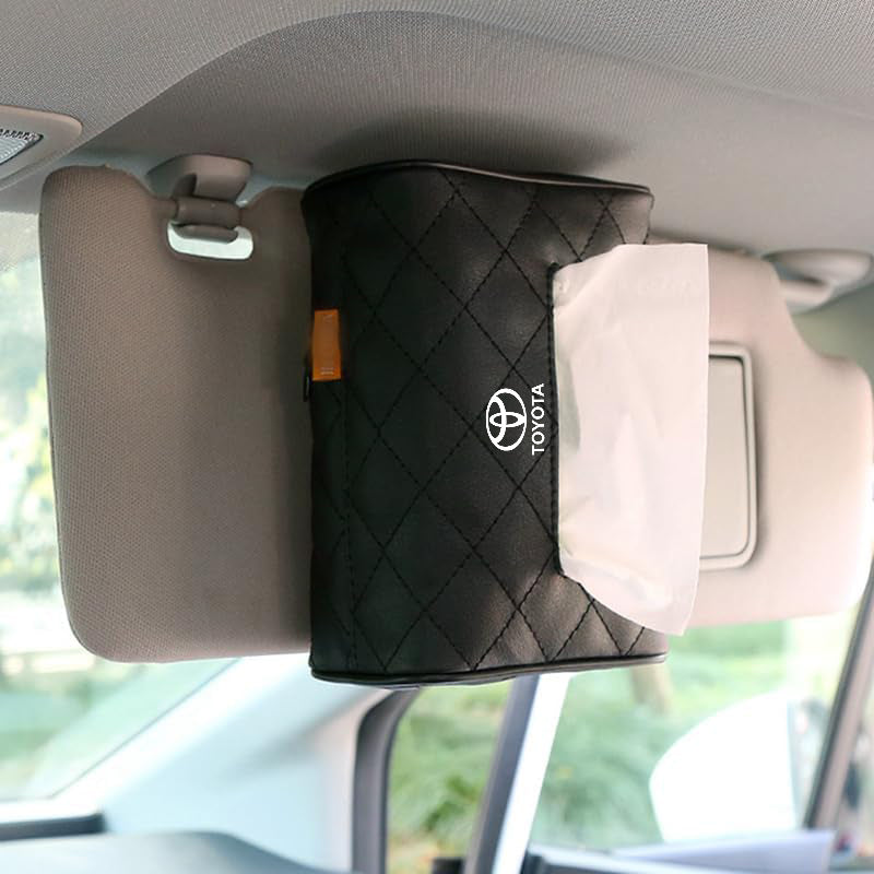 PU Leather Tissue Box For Toyota Honda Suzuki Kia Hyundai & More