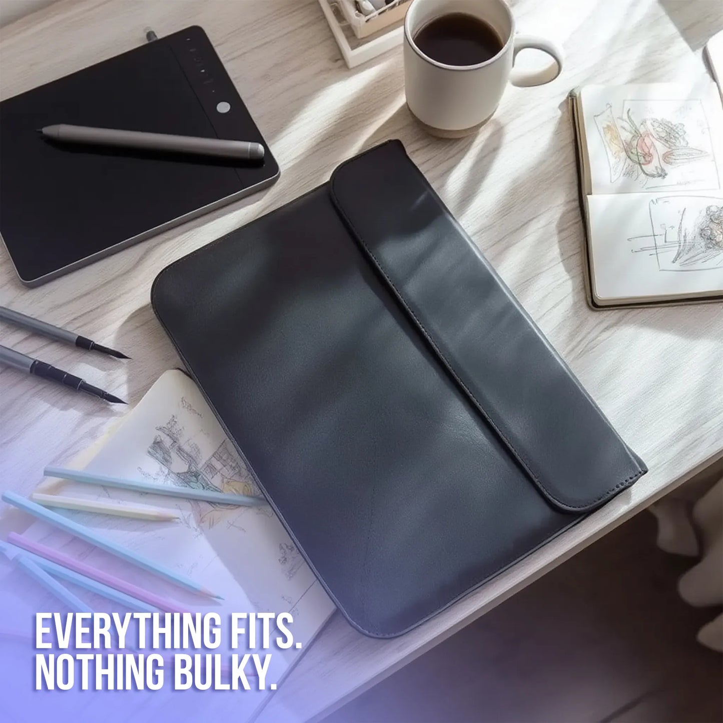 Professional PU Leather Laptop Sleeve