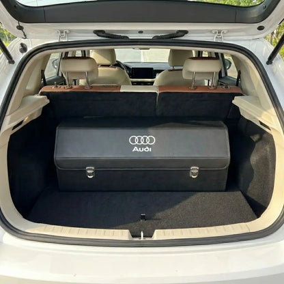 Foldable Car Trunk Organizer With 3 Compartments For Toyota Honda Suzuki Kia Hyundai & More Brands
