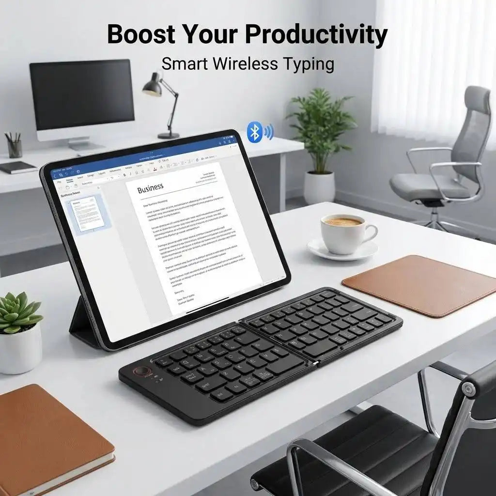 Portable Bluetooth Folding Keyboard for IOS/Android/Windows Tablet Mobile Phone